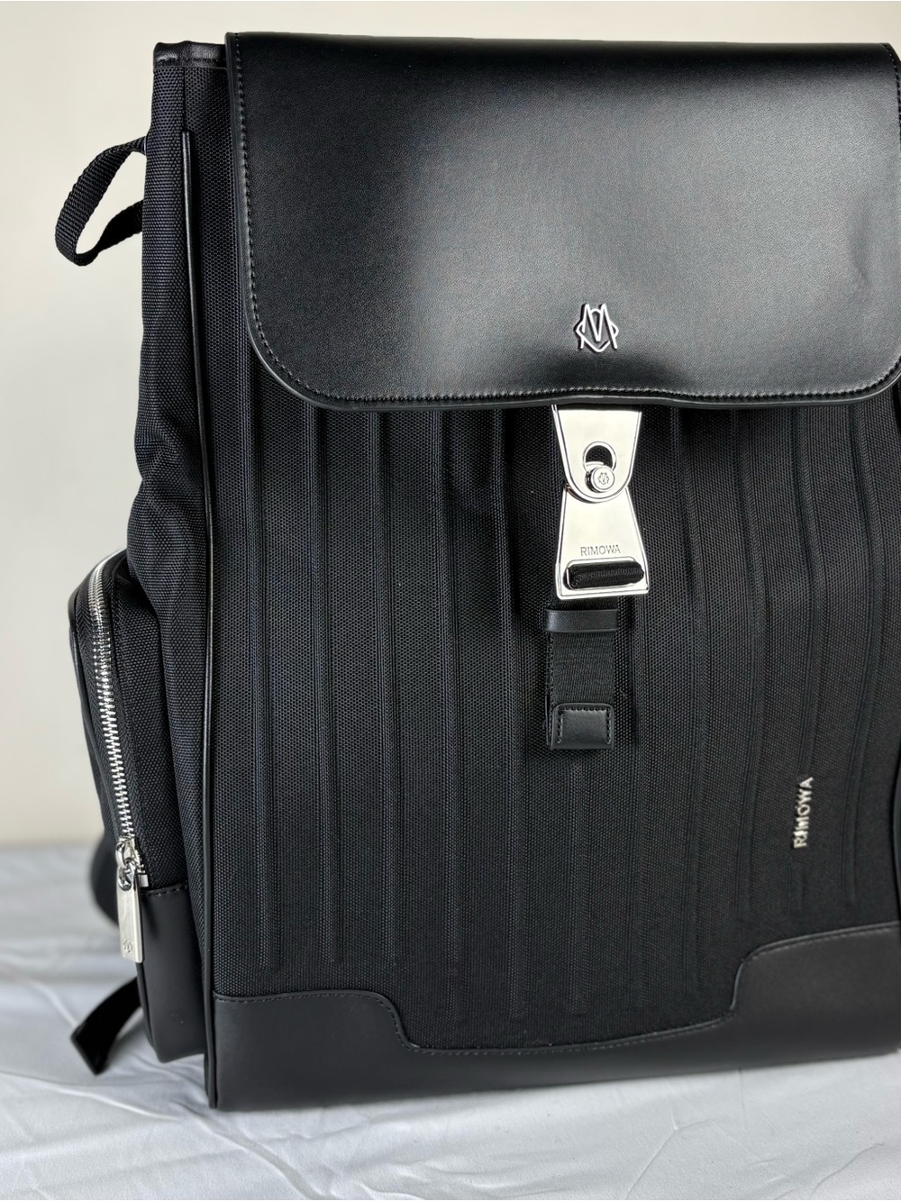 RIMOWA Never Still Canvas Flap Backpack Large — Black